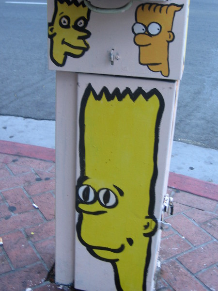 Pop culture street art in San Diego.