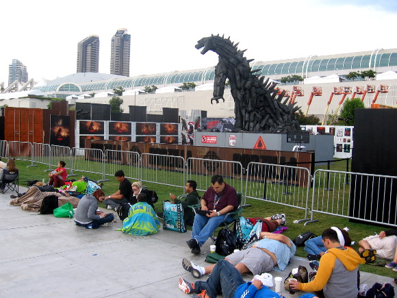 Looks like a huge Godzilla is on the rampage in San Diego!