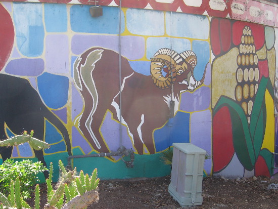 A ram and corn are among the many images.