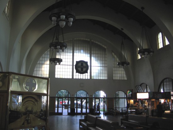 Looking back toward the front entrance from inside.