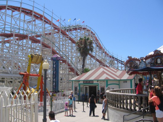 Kid-friendly Belmont Park has thrilling rides and fun stuff.