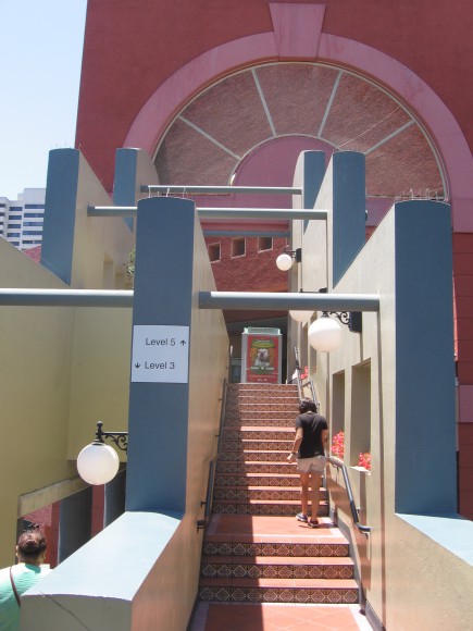 Go up or down in unexpected places.