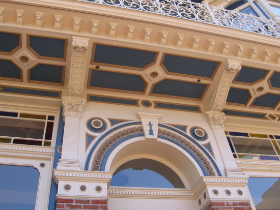 A closer examination of architectural detail.