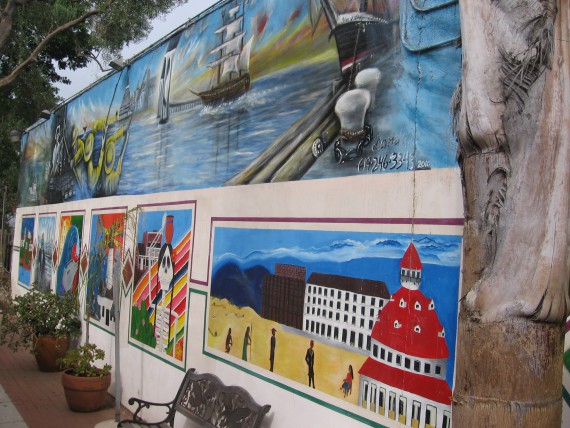 Many murals were painted by Grossmont College students.