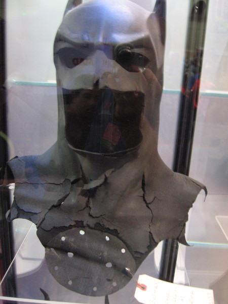 Cowl used by Michael Keaton in first Batman movie.