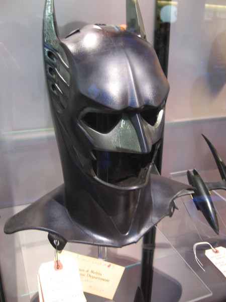 Cowl used by George Clooney in Batman and Robin.