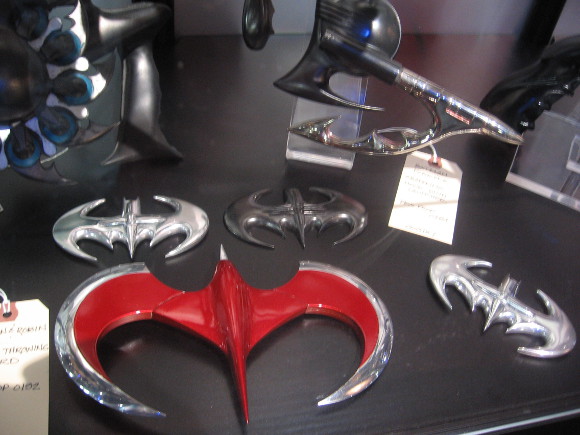Batarangs used as props in various movies.