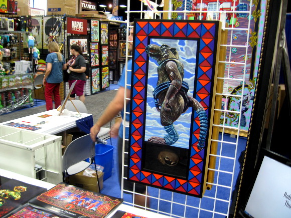 Fantastic art filled row upon row. You could spend hours just looking.