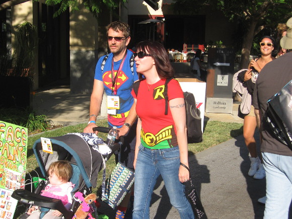 This happy family belongs to the Justice League.