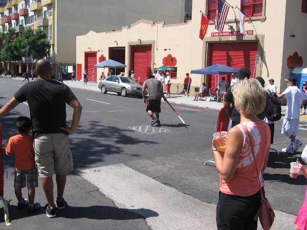 A player misses and is called out to the dismay of his team.