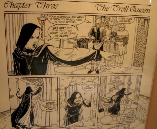 Troll Queen original comic art from Shanower's The Forgotten Forest of Oz.