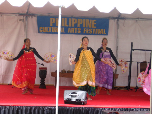 Folk dances from the Philippines were part of the cultural exhibition.