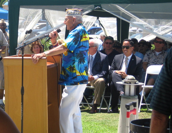 Veteran talks about Victory in the Pacific and how overjoyed the troops were.
