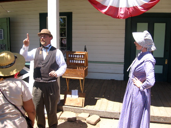 This guy is demonstrating the eloquent effects of literary potions.
