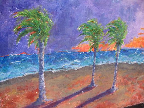 These murals replaced photographs which showed downtown history.