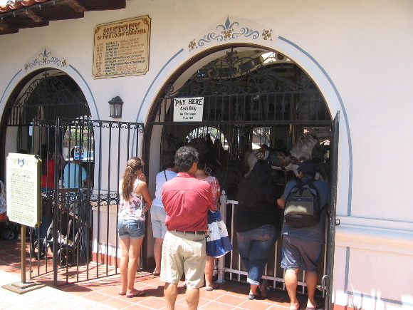 The fun merry-go-round is a big favorite of young and old alike.