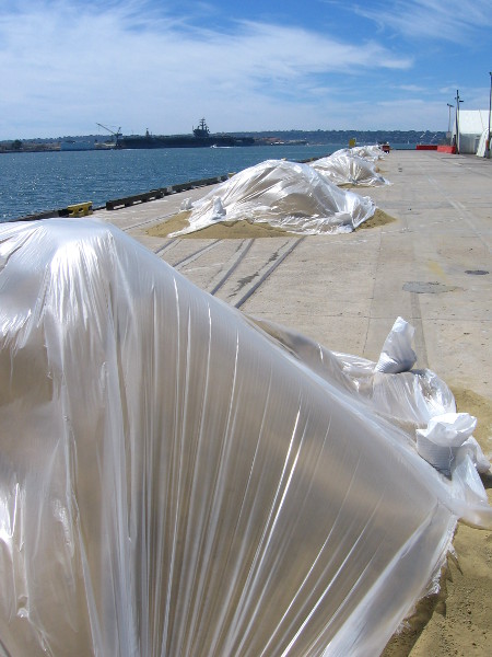 Each mound will become a unique sand masterpiece.