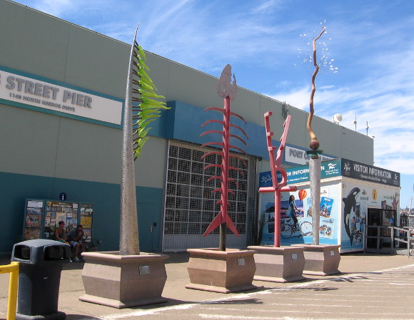 These four sculptures were part of past Urban Tree exhibitions on the Embarcadero.