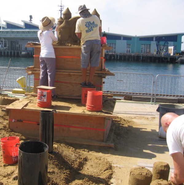 I saw the Sandcastle Man at the Imperial Beach event, too!