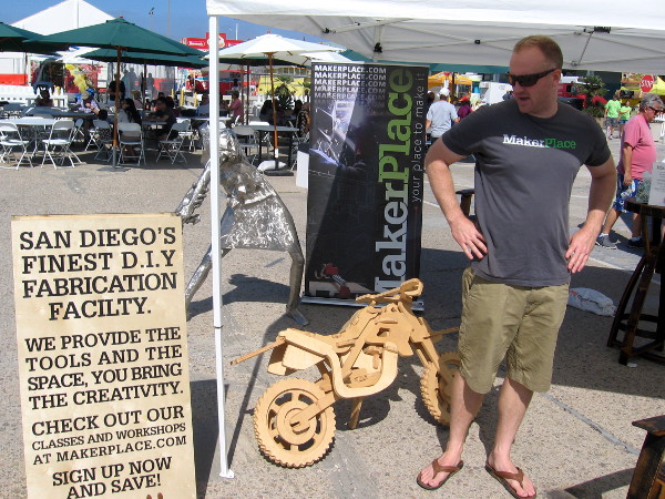 MakerPlace was there demonstrating their creative local facility.