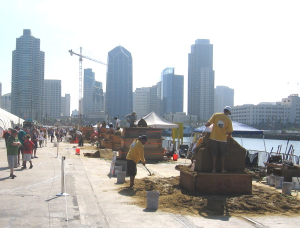 Gazing back toward downtown, adjacent to the cruise ship terminal.