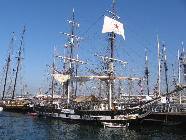 Replica of Richard Henry Dana's brig Pilgrim at the 2014 Festival of Sail!
