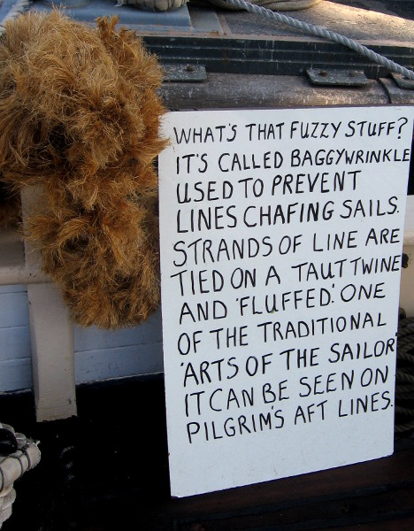 That fuzzy stuff is called baggywrinkle!