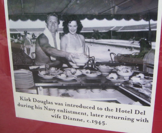 Kirk Douglas seems to have quite an appetite!
