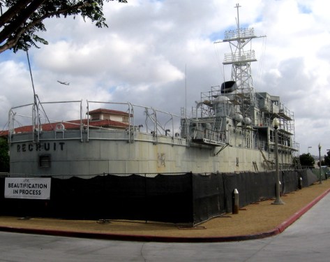 Beautification in progress in late September 2014.