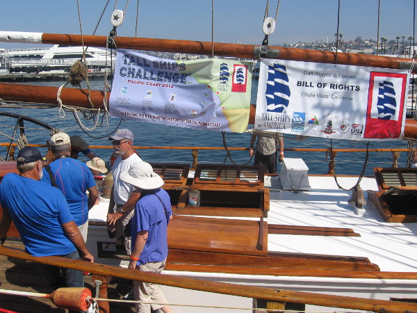 It's the Bill of Rights, a gaff-rigged schooner from Chula Vista, in our south bay!