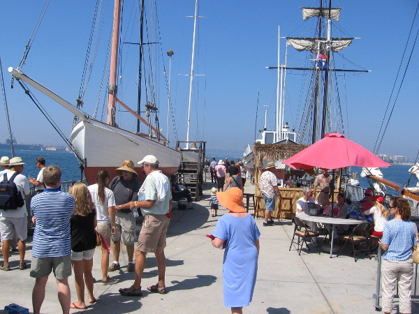 America's Cup boats and San Diego's America and the Californian are back here!
