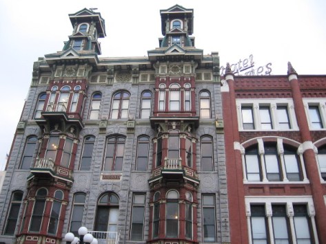 Fun, elaborate architecture can be seen all over the historic Gaslamp.
