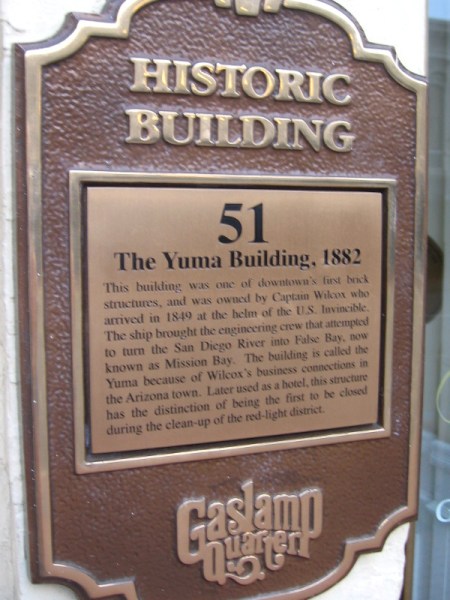 The Yuma Building was one of downtown's first brick structures.