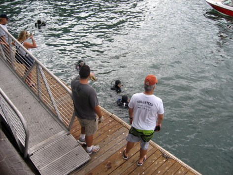Power Scuba and Control Group teamed up for downtown waterfront cleanup event.