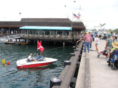 Many San Diegans assisted in various ways, or just watched with curiosity.