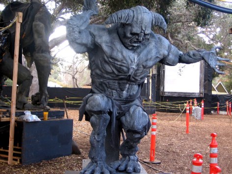 One of several huge monsters awaiting visitors to the 2014 Haunted Trail.