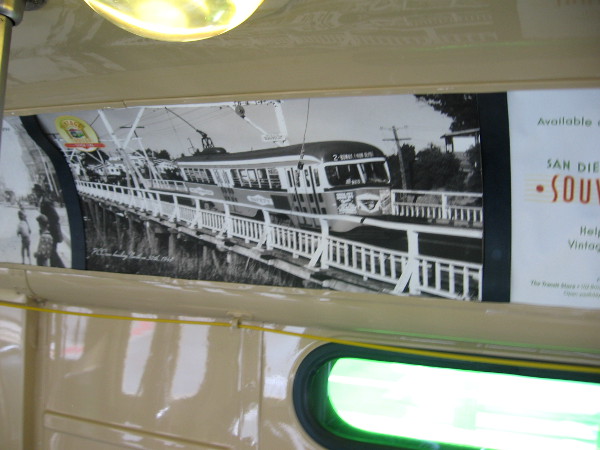 Images inside the Silver Line show streetcars on San Diego roads long ago.