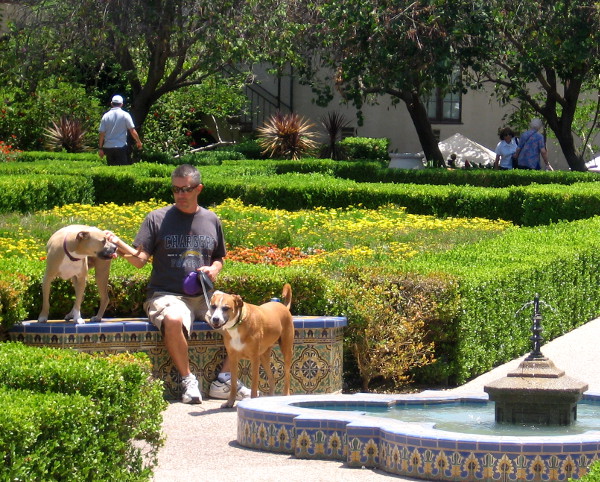 The garden is not easily seen from El Prado, but many people find and enjoy it.