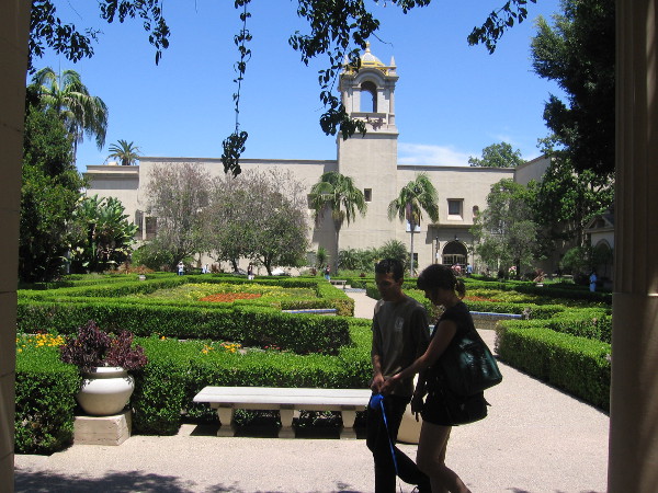 A picture I took while sitting in the cool, shady pergola at the west end.