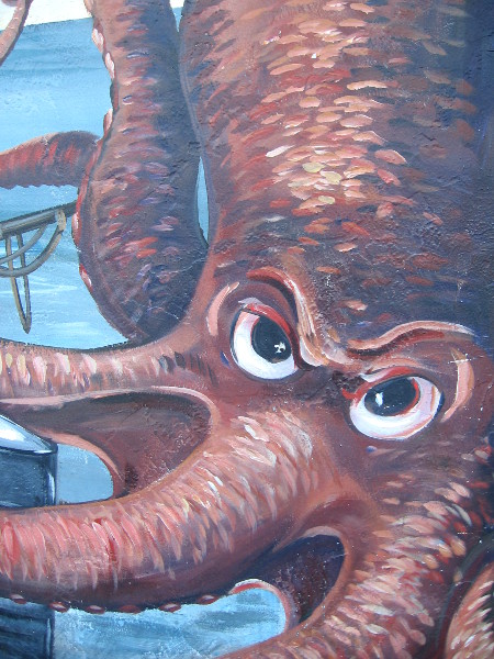 This monstrous octopus really means business!