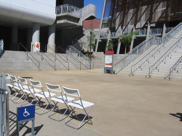 One unusual venue, at bottom of steps on the campus of San Diego City College.