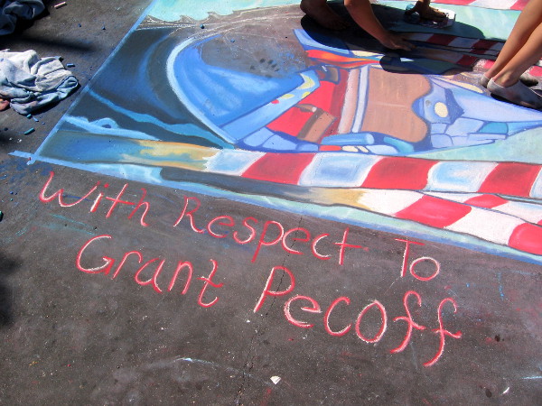 Grant Pecoff has a studio in Little Italy. His original artwork is being duplicated.