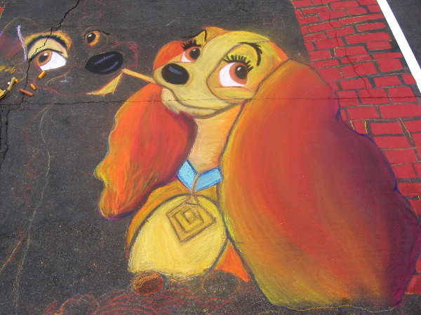 Mercedes Molloy shows Disney's Lady and the Tramp with Gesso Italiano.