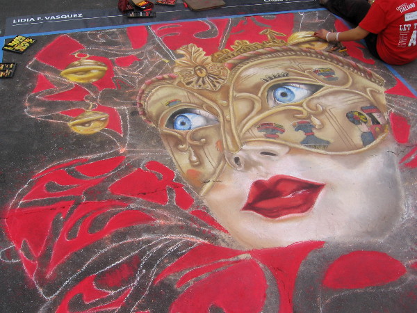 Lidia F. Vasquez has made great progress on her latest eye-popping masterpiece!