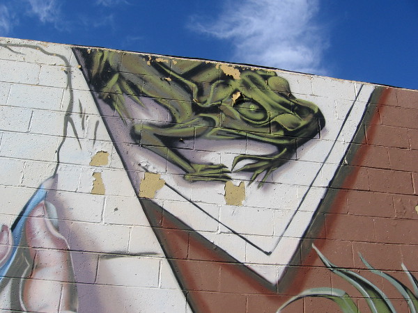 Cool urban art attracts the eye and stimulates the mind of those passing by.