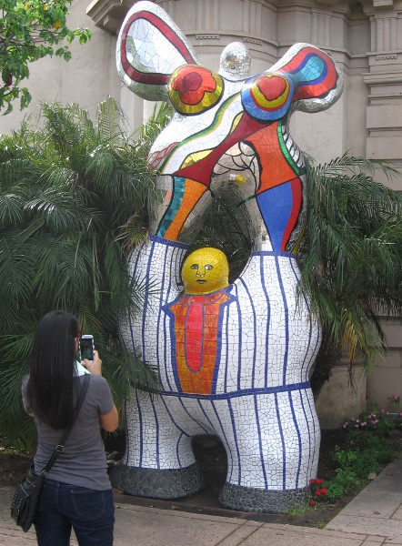 Someone photographs Le Poète et sa Muse--Poet and Muse.