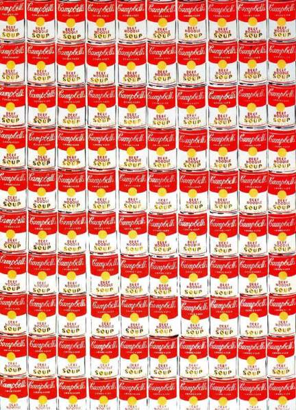 Andy Warhol, 100 Cans, 1962, courtesy the Albright-Knox Art Gallery.
