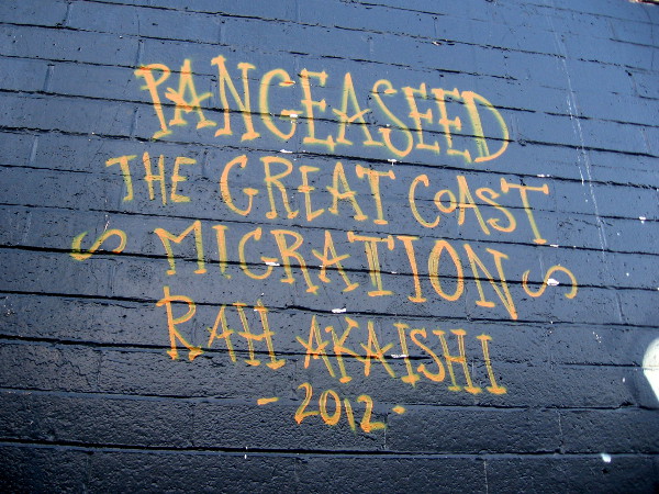 Nearby shark art for PangeaSeed's The Great Coast Migration by Rah Akaishi.