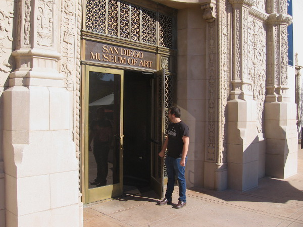 Step through this door to see an amazing exhibit of mind-blowing art!