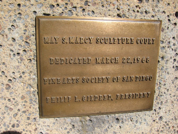 May S. Marcy Sculpture Court was dedicated in 1968.